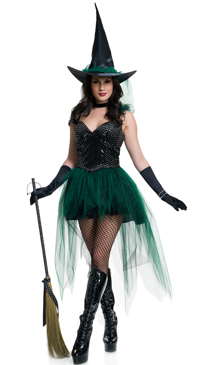 F1646 Emerald Witch Costume